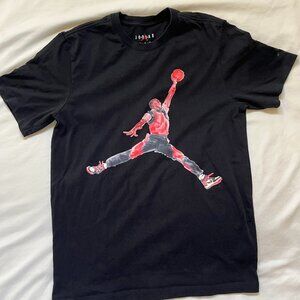 Air Jordan Watercolor Print Tee Shirt
